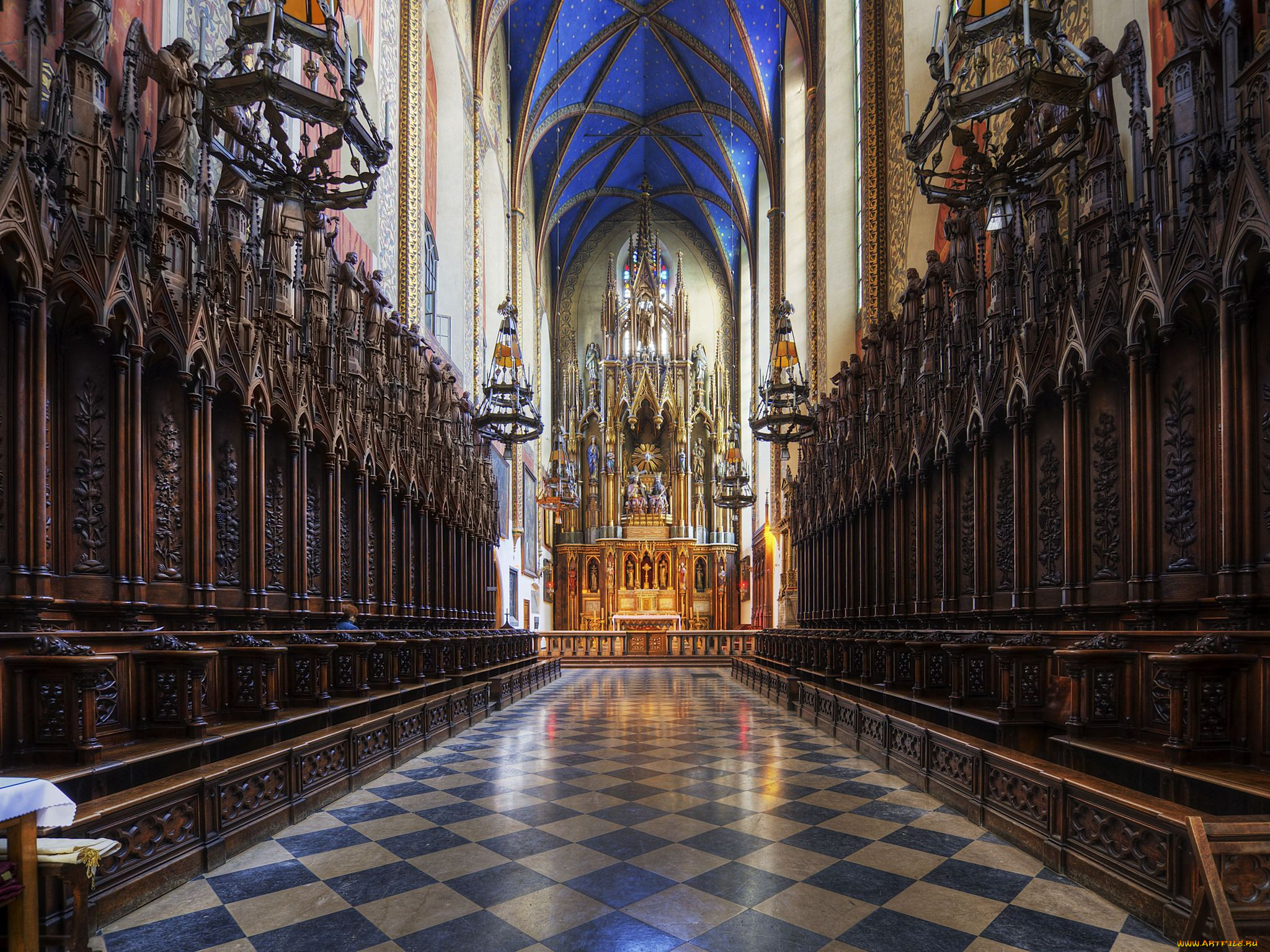 dominican, church, krakow, poland, , , , 
